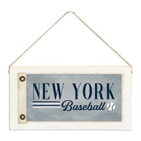 New York Baseball Twine Sign