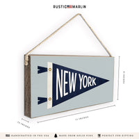 New York Pennant Twine Sign