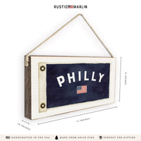 Philly Usa Flag Twine Sign