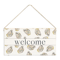 Half Shell Oyster Welcome Twine Sign