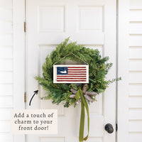Nantucket American Vintage Flag Twine Sign