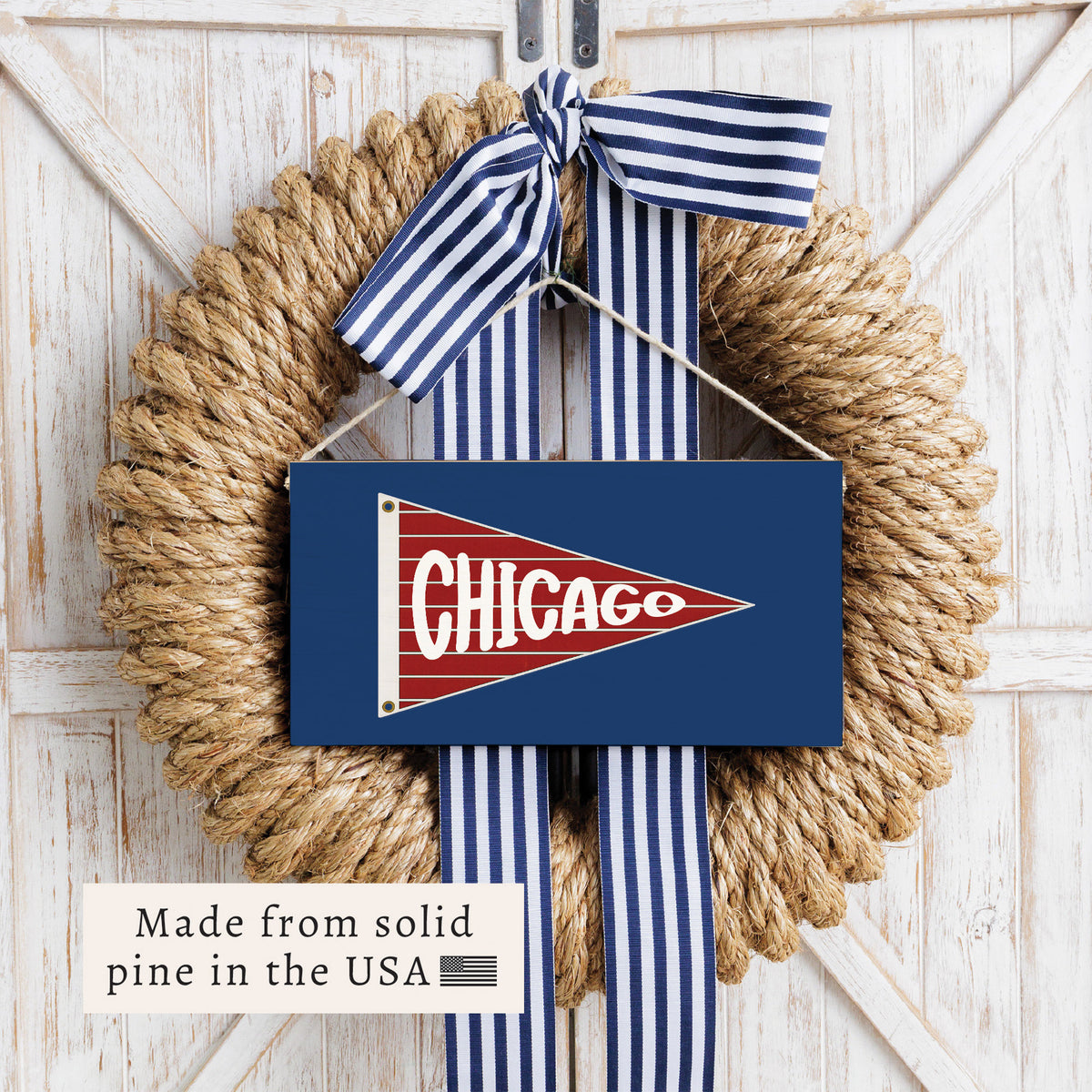 Chi Cubs Banner Twine Sign