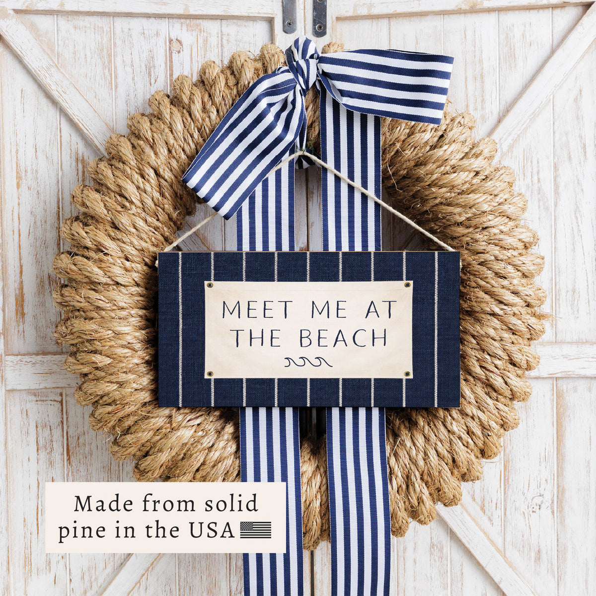 Meet Me At The Beach Twine Sign