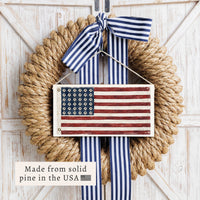 Soccer USA Flag Twine Sign