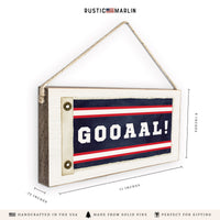 Goal Vintage Flag Twine Sign