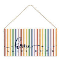 Rainbow Home Sweet Home Twine Sign