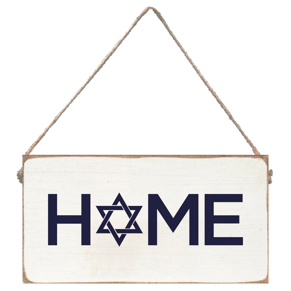 Home Star of David Twine Hanging Sign