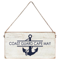Coast Guard Cape May Twine Hanging Sign