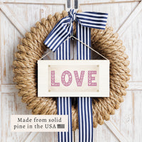 Love Flag Twine Sign