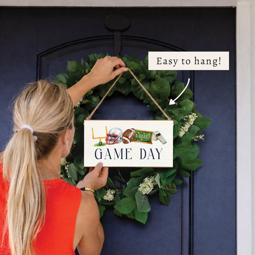 Game Day Football Icons Twine Sign