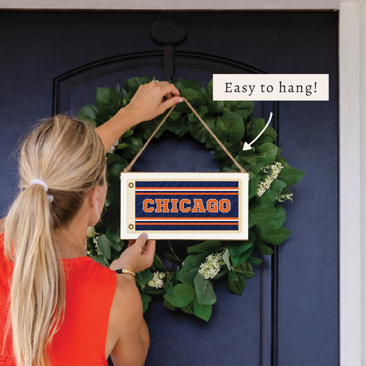 Chicago Flag Twine Sign