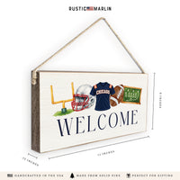 Chicago Football Icons Twine Sign
