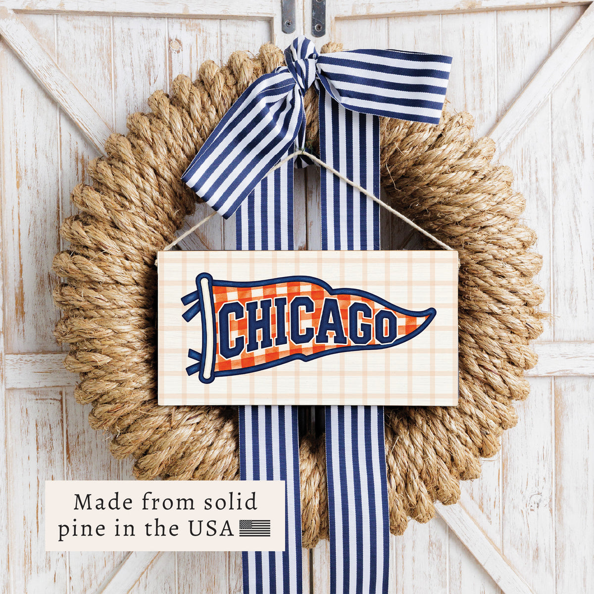 Chicago Banner Twine Sign