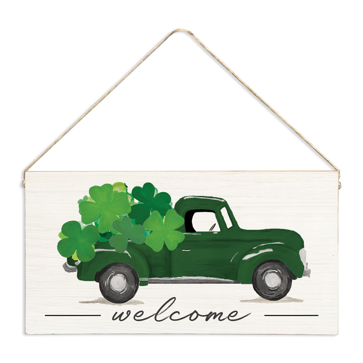 Shamrock Truck Twine Sign