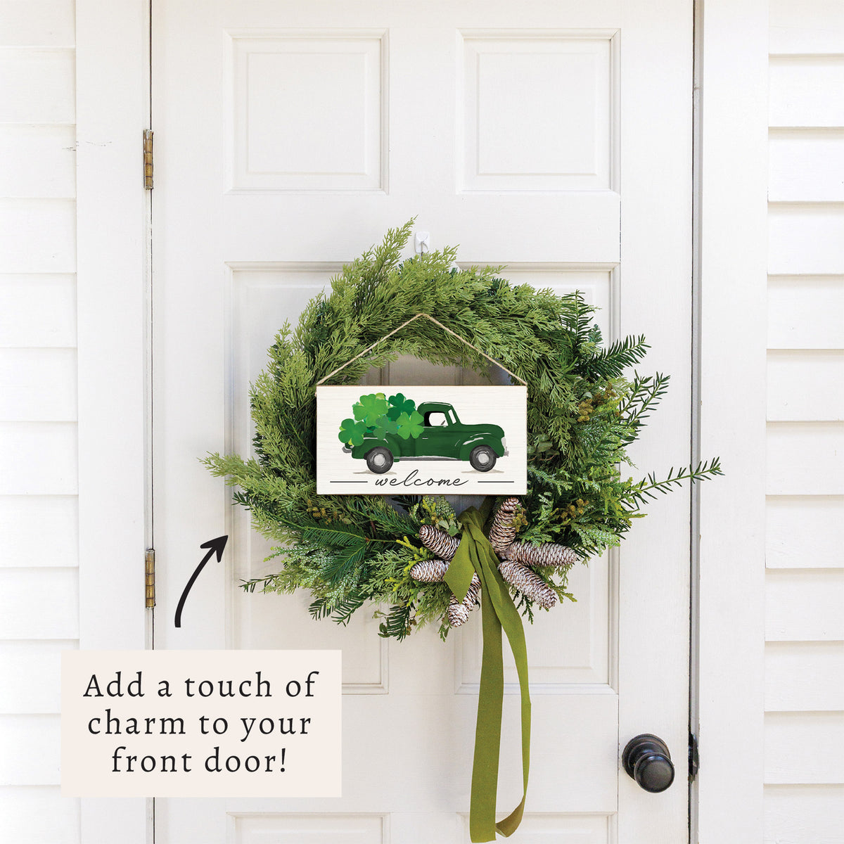 Shamrock Truck Twine Sign