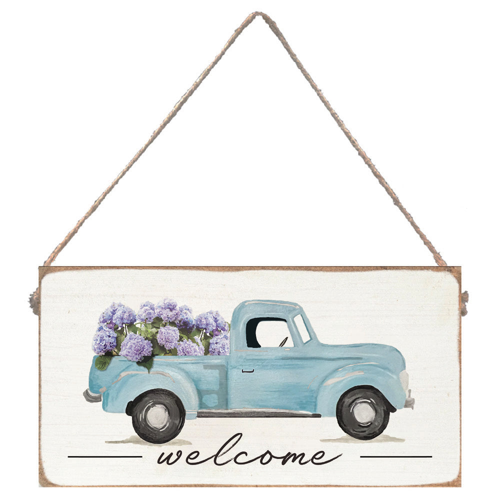 Hydrangea Truck Twine Sign