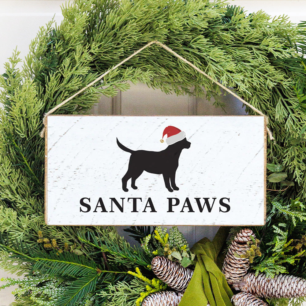 Santa Paws Twine Sign