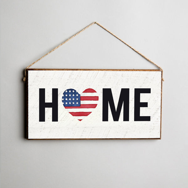 Home Sweet Home Flag Twine Hanging Sign