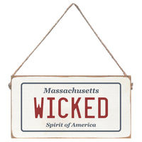 Wicked License Plate Twine Sign
