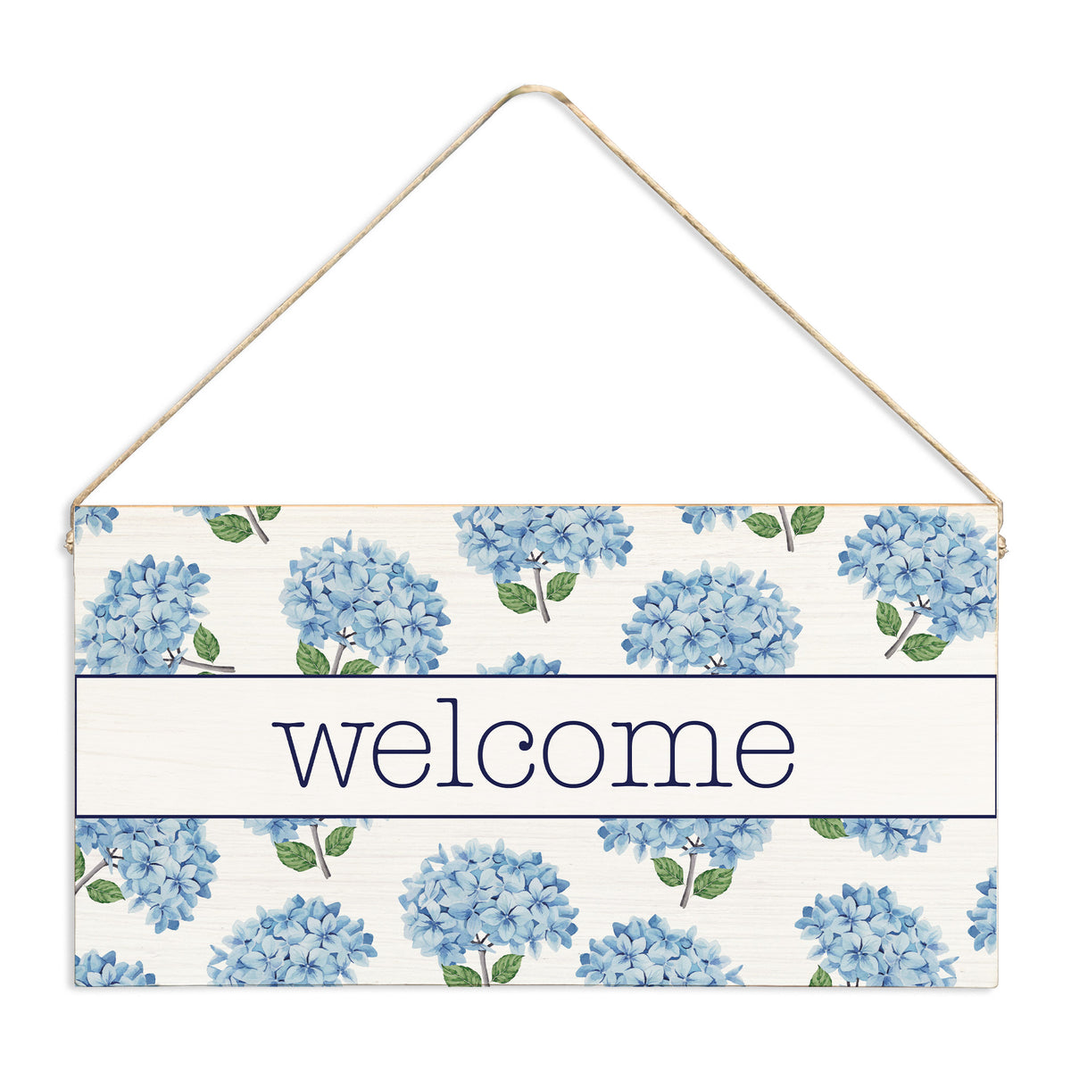 Blooming Hydrangea Twine Sign