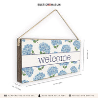 Blooming Hydrangea Twine Sign