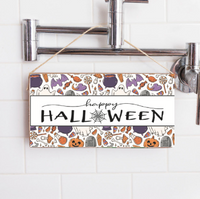 Spooky Happy Halloween Twine Sign