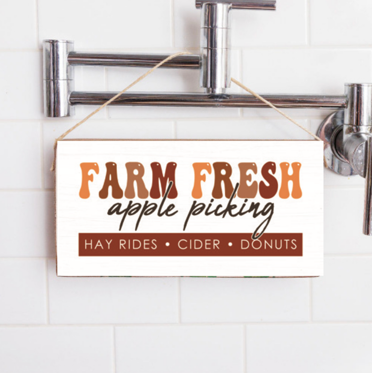 Farm Fresh Apple Picking Twine Sign