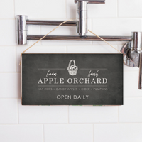 Apple Basket Apple Orchard Welcome Twine Sign