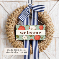 Apples Welcome Twine Sign
