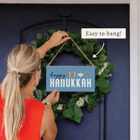 Happy Hanukkah Twine Sign