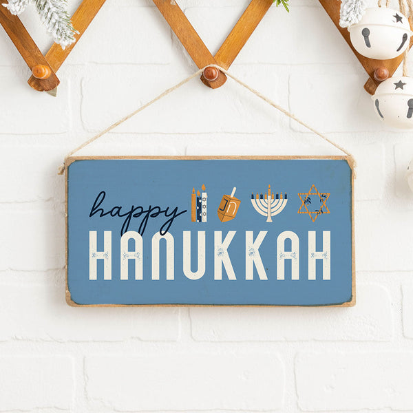 Happy Hanukkah Twine Sign