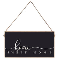 Dark Navy and White Home Sweet Home Twine Sign