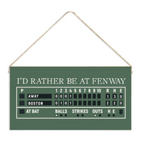 Fenway Scoreboard Twine Sign
