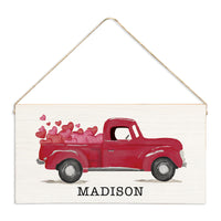 Heart Truck Personalized Twine Sign
