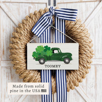 Shamrock Truck Personalized Twine Sign