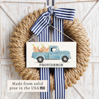 Easter Bunny Truck Personalized Twine Sign
