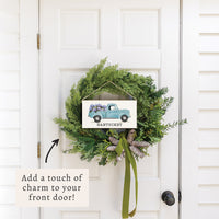 Hydrangea Truck Personalized Twine Sign