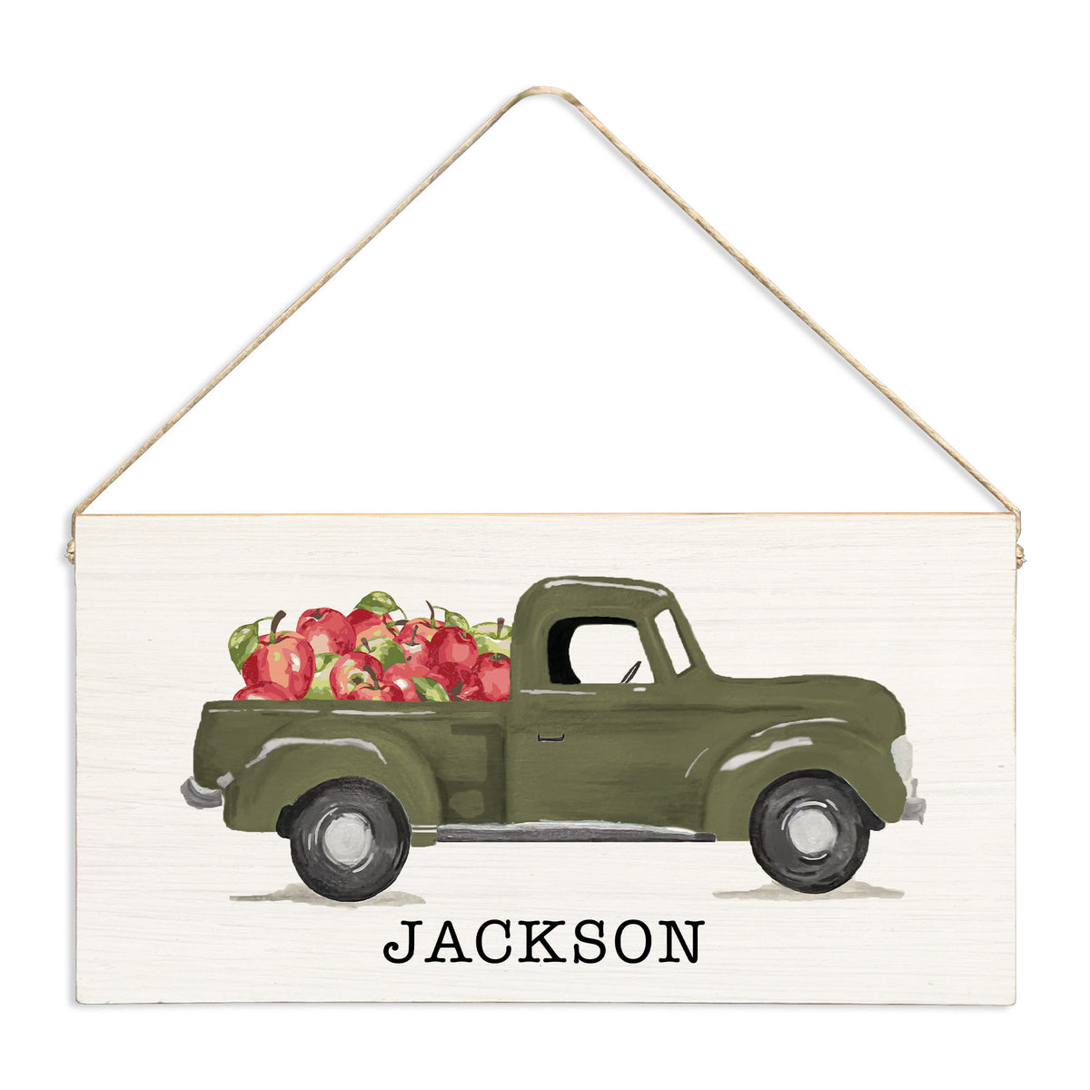 Apple Truck Personalized Twine Sign
