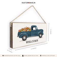 Fall Truck Personalized Twine Sign