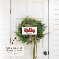 Christmas Tree Truck Personalized Twine Sign