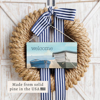 Boats Personalized Twine Sign