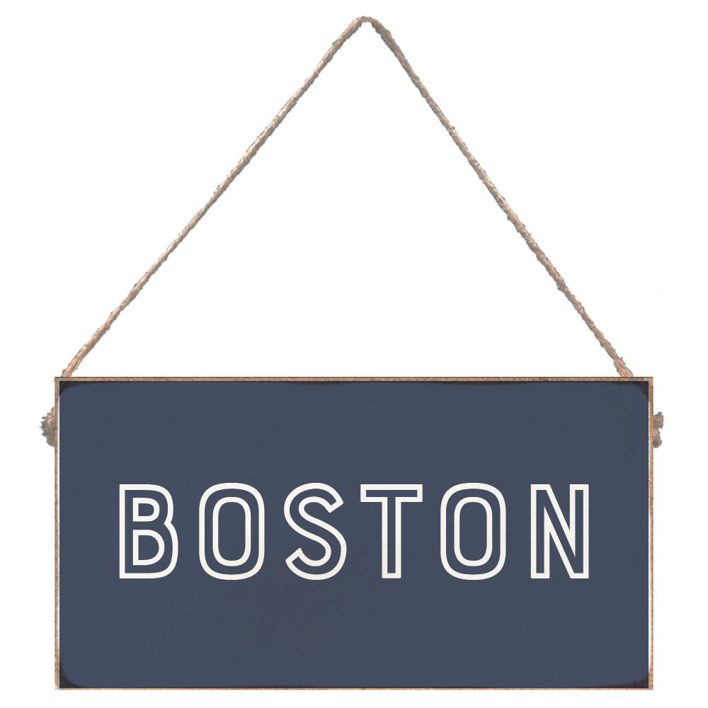 Blue Your Word Personalized Twine Sign