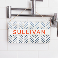 Personalized Repeating Arrows Twine Sign