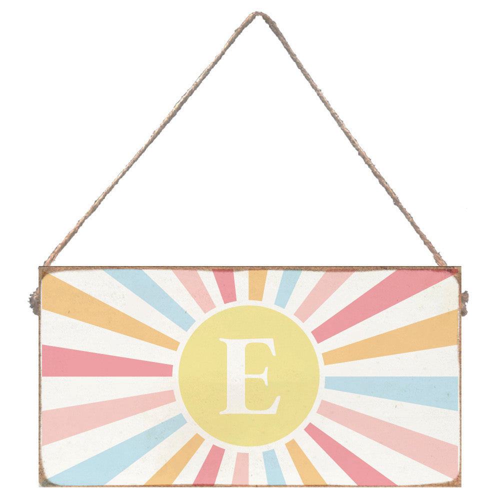 Initial Personalized Twine Sign