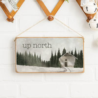 Personalized Winter Scene Twine Sign