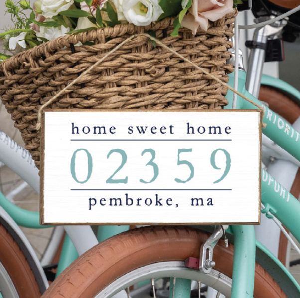 Personalized Home Sweet Home Twine Sign