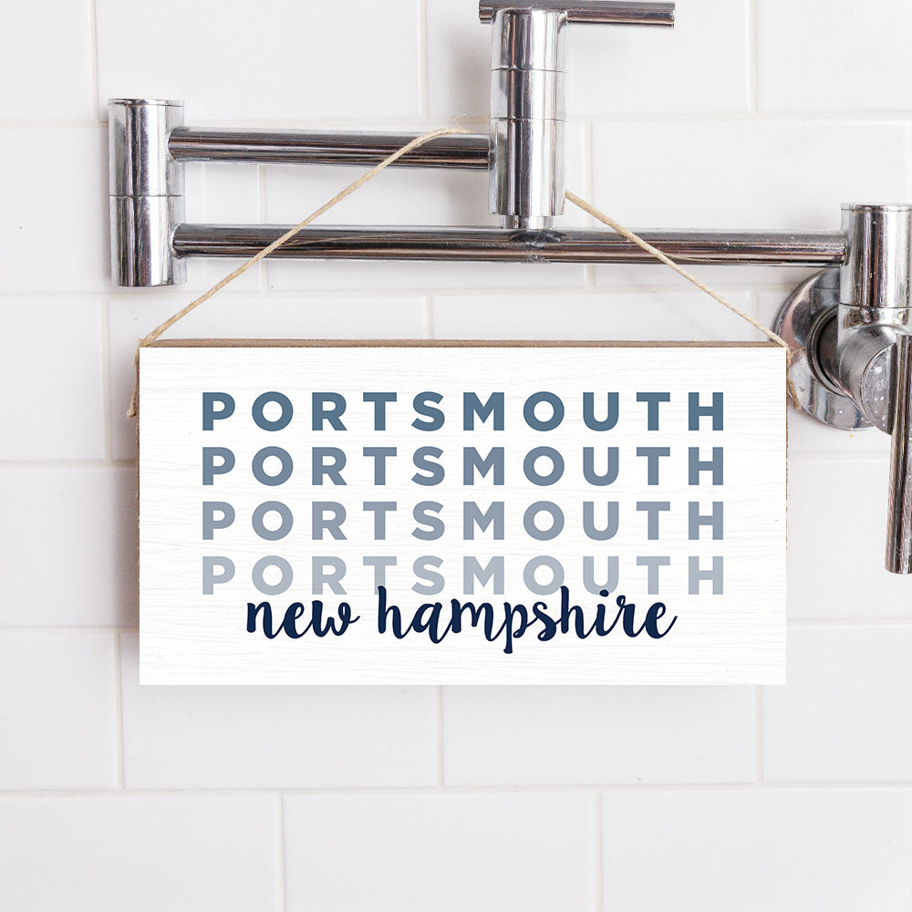 Personalized Repeating Word Twine Sign