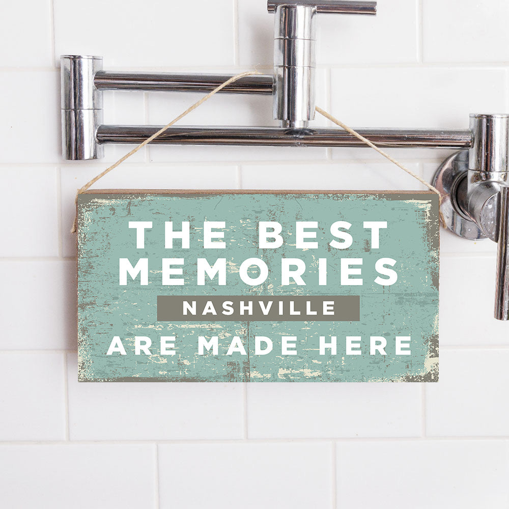 Personalized Best Memories Twine Sign