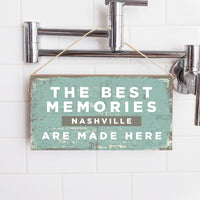 Best Memories Personalized Twine Sign