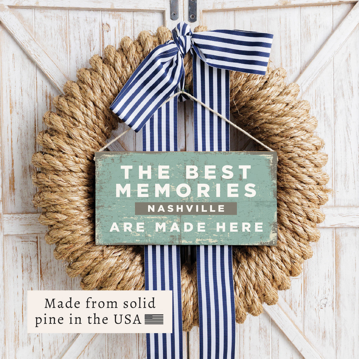 Best Memories Personalized Twine Sign